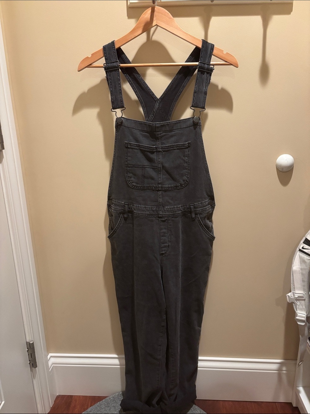 Sonoma Charcoal Gray Cotton Overalls Jumpsuit